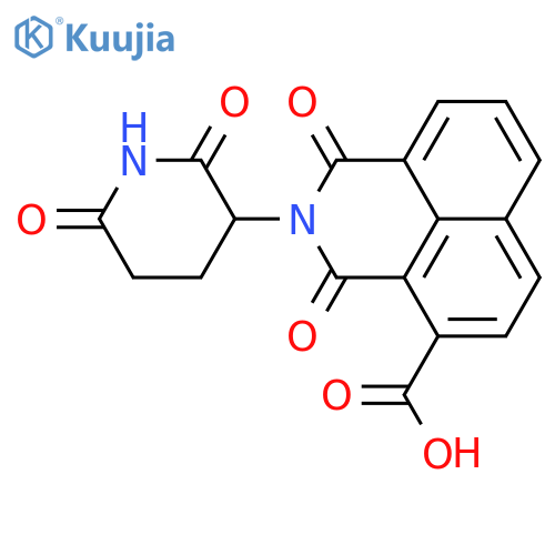 1H-Benz[de]isoquinoline-4-carboxylic acid, 2-(2,6-dioxo-3-piperidinyl)-2,3-dihydro-1,3-dioxo-  structure