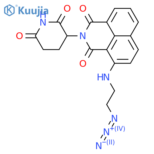 1H-Benz[de]isoquinoline-1,3(2H)-dione, 4-[(2-azidoethyl)amino]-2-(2,6-dioxo-3-piperidinyl)-  structure
