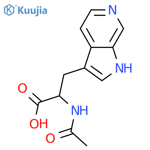 1H-Pyrrolo[2,3-c]pyridine-3-propanoic acid, α-(acetylamino)-  structure