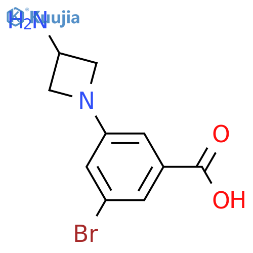 Benzoic acid, 3-(3-amino-1-azetidinyl)-5-bromo- structure