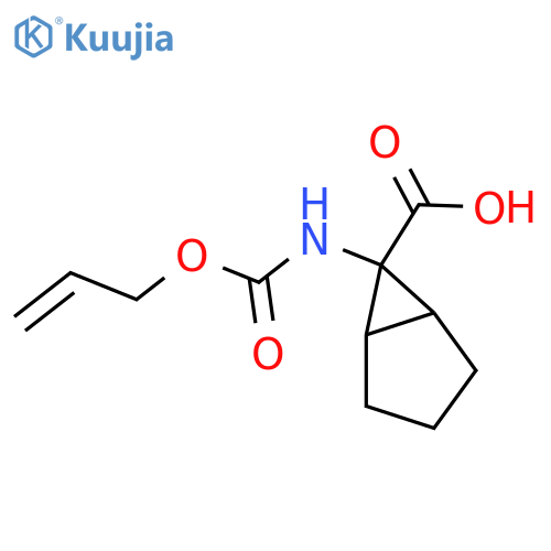 Bicyclo[3.1.0]hexane-6-carboxylic acid, 6-[[(2-propen-1-yloxy)carbonyl]amino]-  structure