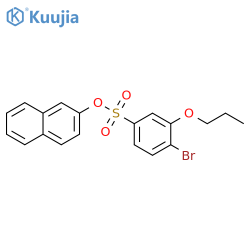 naphthalen-2-yl 4-bromo-3-propoxybenzene-1-sulfonate structure