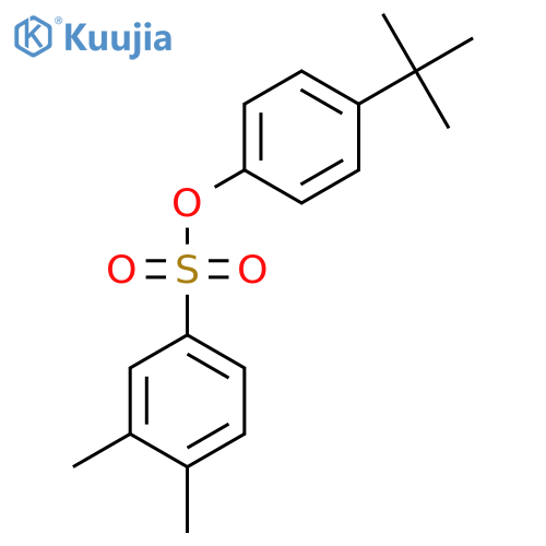 4-Tert-butylphenyl 3,4-dimethylbenzene-1-sulfonate structure
