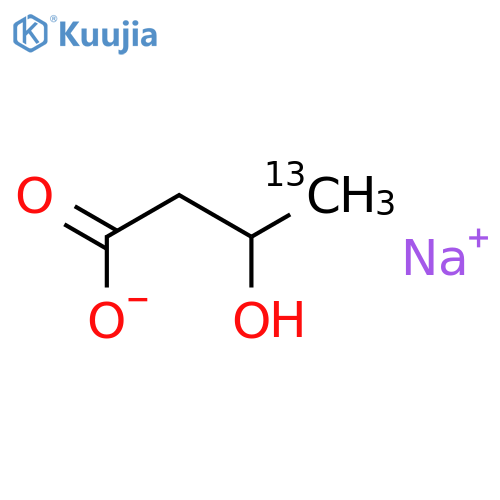 rac 3-Hydroxybutyric Acid-13C4 Sodium Salt structure