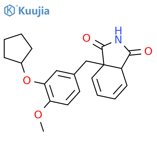 2-3-(Cyclopentyloxy)-4-methoxyphenyl-methylphthalimide structure