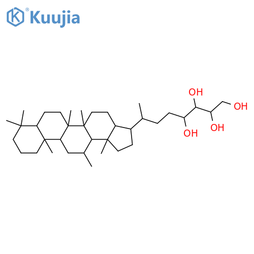 12-Methyl-29-(2,3,4,5-tetrahydroxypentyl)hopane; (12α,32R,33R,34S)-form structure