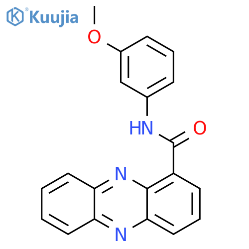 N-(3-methoxyphenyl)phenazine-1-carboxamide structure