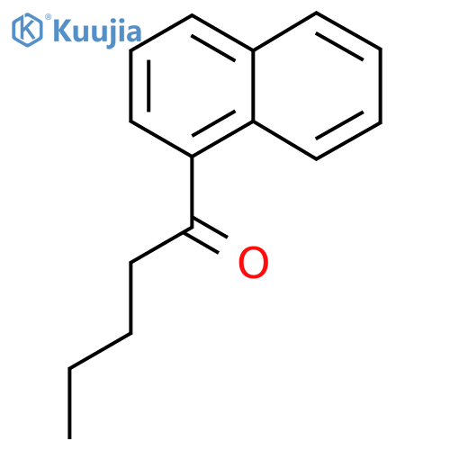 1-(1-naphthyl)-1-pentanone structure