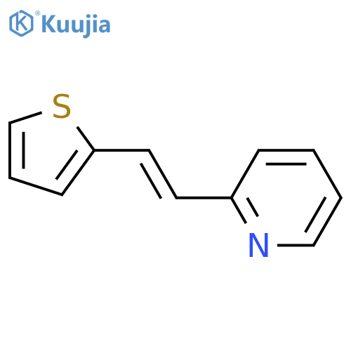2-(E)-2-(thiophen-2-yl)ethenylpyridine structure