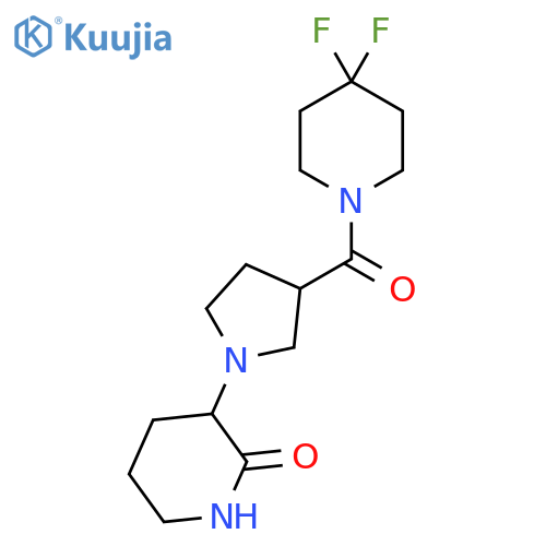 3-[3-(4,4-Difluoropiperidine-1-carbonyl)pyrrolidin-1-yl]piperidin-2-one structure