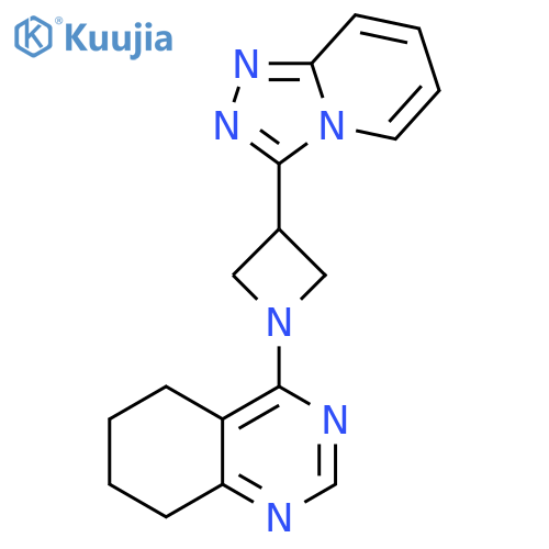 4-(3-{1,2,4triazolo4,3-apyridin-3-yl}azetidin-1-yl)-5,6,7,8-tetrahydroquinazoline structure