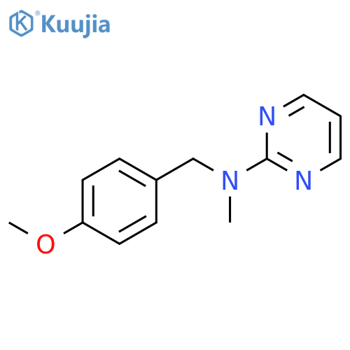 N-[(4-methoxyphenyl)methyl]-N-methylpyrimidin-2-amine structure