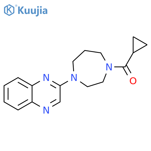 2-(4-cyclopropanecarbonyl-1,4-diazepan-1-yl)quinoxaline structure