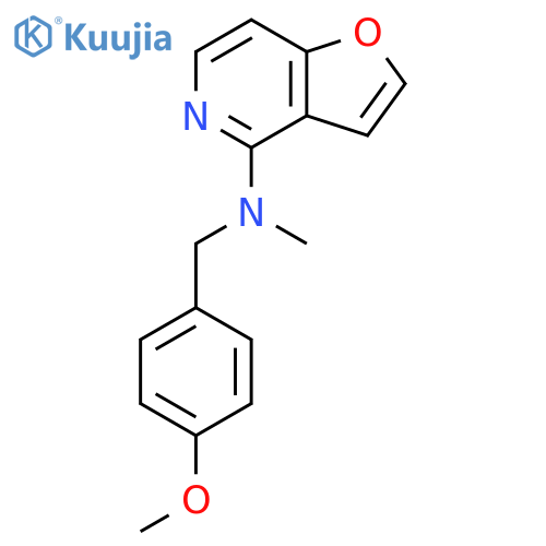 N-[(4-Methoxyphenyl)methyl]-N-methylfuro[3,2-c]pyridin-4-amine structure