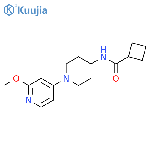 N-1-(2-methoxypyridin-4-yl)piperidin-4-ylcyclobutanecarboxamide structure