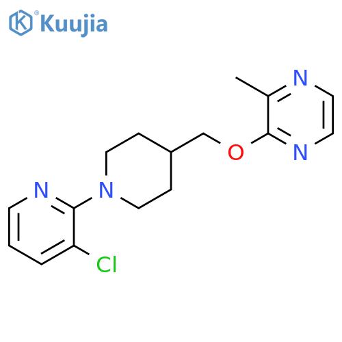 2-{[1-(3-chloropyridin-2-yl)piperidin-4-yl]methoxy}-3-methylpyrazine structure