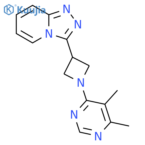 4,5-dimethyl-6-(3-{[1,2,4]triazolo[4,3-a]pyridin-3-yl}azetidin-1-yl)pyrimidine structure