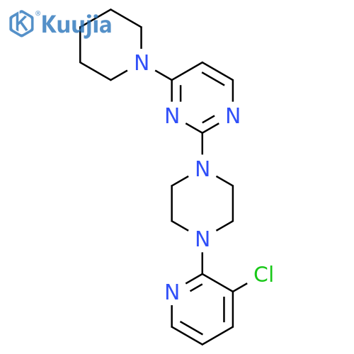 2-[4-(3-Chloropyridin-2-yl)piperazin-1-yl]-4-(piperidin-1-yl)pyrimidine structure
