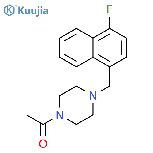 1-{4-[(4-fluoronaphthalen-1-yl)methyl]piperazin-1-yl}ethan-1-one structure