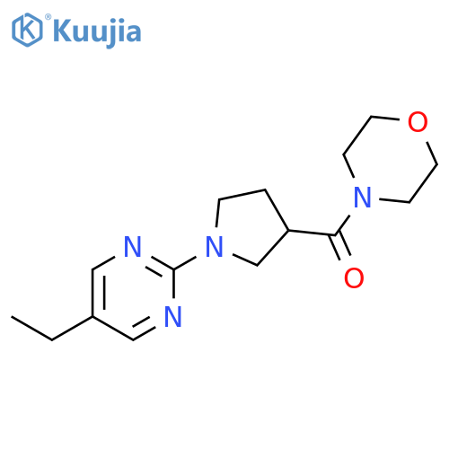 4-[1-(5-ethylpyrimidin-2-yl)pyrrolidine-3-carbonyl]morpholine structure