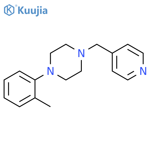 1-(2-methylphenyl)-4-[(pyridin-4-yl)methyl]piperazine structure
