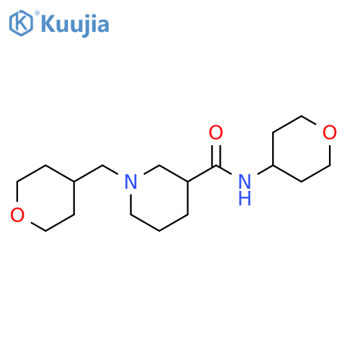 N-(oxan-4-yl)-1-[(oxan-4-yl)methyl]piperidine-3-carboxamide structure