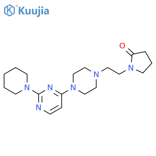 1-(2-{4-[2-(piperidin-1-yl)pyrimidin-4-yl]piperazin-1-yl}ethyl)pyrrolidin-2-one structure
