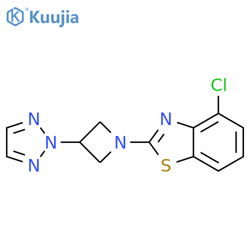 4-chloro-2-[3-(2H-1,2,3-triazol-2-yl)azetidin-1-yl]-1,3-benzothiazole structure