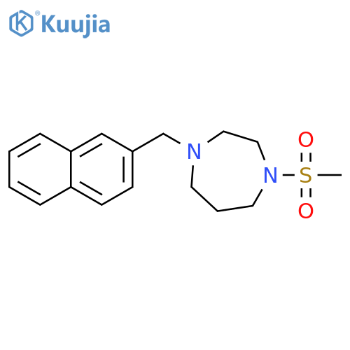1-methanesulfonyl-4-[(naphthalen-2-yl)methyl]-1,4-diazepane structure