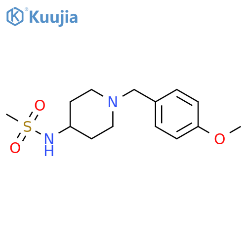 N-{1-[(4-methoxyphenyl)methyl]piperidin-4-yl}methanesulfonamide structure
