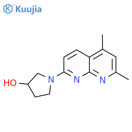 1-(5,7-Dimethyl-1,8-naphthyridin-2-yl)pyrrolidin-3-ol structure