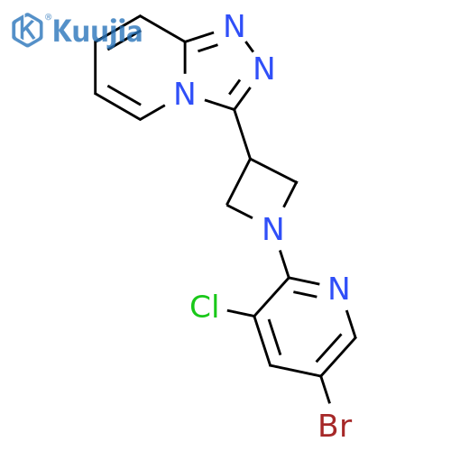 5-bromo-3-chloro-2-(3-{[1,2,4]triazolo[4,3-a]pyridin-3-yl}azetidin-1-yl)pyridine structure