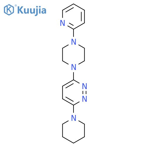 3-(Piperidin-1-yl)-6-[4-(pyridin-2-yl)piperazin-1-yl]pyridazine structure