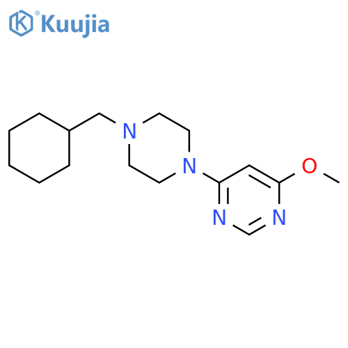 4-[4-(cyclohexylmethyl)piperazin-1-yl]-6-methoxypyrimidine structure
