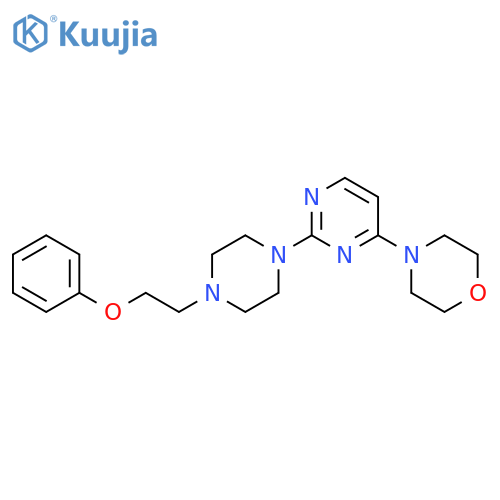 4-{2-[4-(2-phenoxyethyl)piperazin-1-yl]pyrimidin-4-yl}morpholine structure