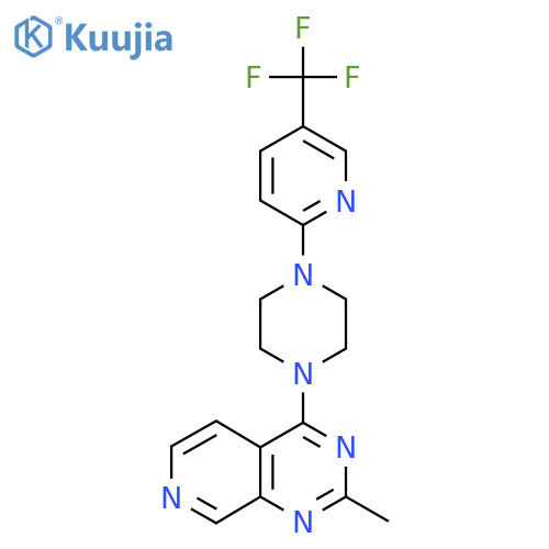 1-{2-Methylpyrido[3,4-d]pyrimidin-4-yl}-4-[5-(trifluoromethyl)pyridin-2-yl]piperazine structure