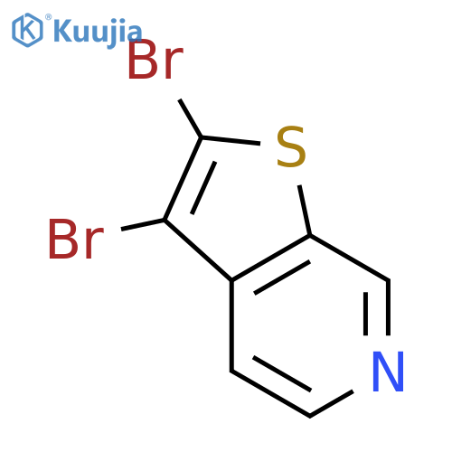 Thieno[2,3-c]pyridine,2,3-dibromo- structure
