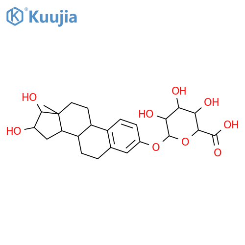(2S,3S,4S,5R)-6-[[(8S,9S,13S,14S,16R,17R)-16,17-dihydroxy-13-methyl-6,7,8,9,11,12,14,15,16,17-decahydrocyclopenta[a]phenanthren-3-yl]oxy]-3,4,5-trihydroxy-oxane-2-carboxylic acid structure