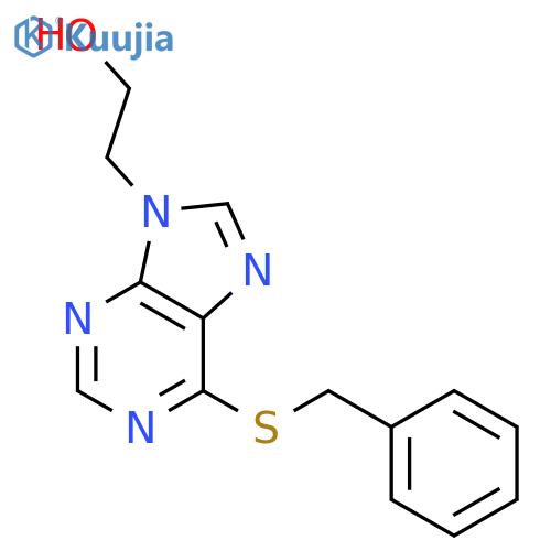 9H-Purine-9-ethanol,6-[(phenylmethyl)thio]- structure