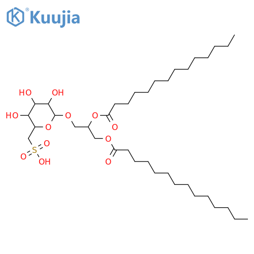Glycerol 1,2-dialkanoates; Glycerol 1,2-ditetradecanoate, 3-O-(6-Deoxy-6-sulfo-α-D-glucopyranoside) structure