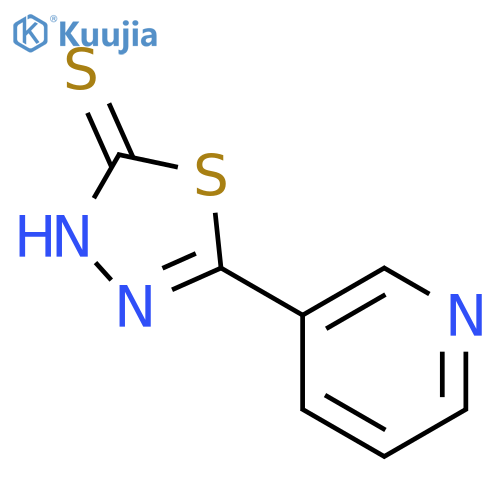 5-Pyridin-3-yl-1,3,4-thiadiazole-2-thiol structure
