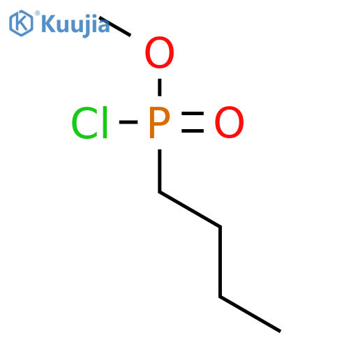 Butylphosphonochloridic acid, methyl ester structure