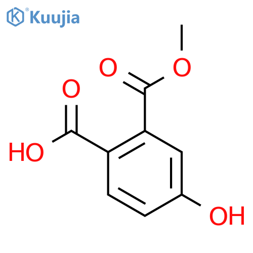 4-hydroxy-2-(methoxycarbonyl)benzoic acid structure