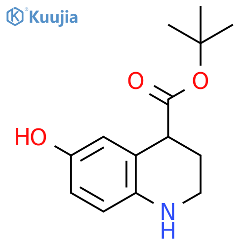 tert-butyl 6-hydroxy-1,2,3,4-tetrahydroquinoline-4-carboxylate structure