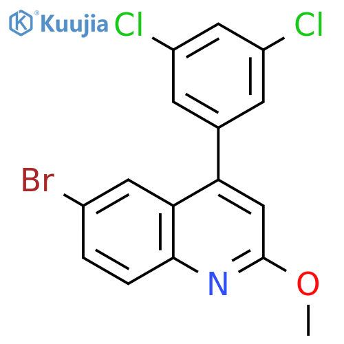 Quinoline, 6-bromo-4-(3,5-dichlorophenyl)-2-methoxy- structure