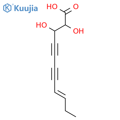 2,3-Dihydroxy-8-undecene-4,6-diynoic acid structure