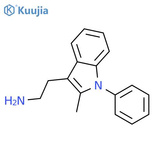 2-(2-Methyl-1-phenyl-1H-indol-3-yl)-ethylamine structure