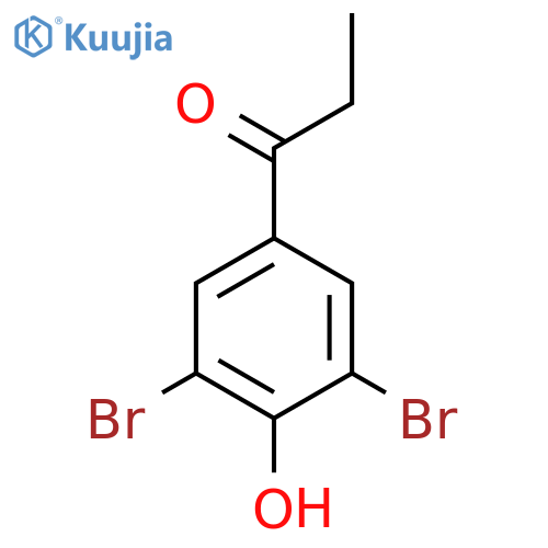 1-(3,5-dibromo-4-hydroxyphenyl)propan-1-one structure