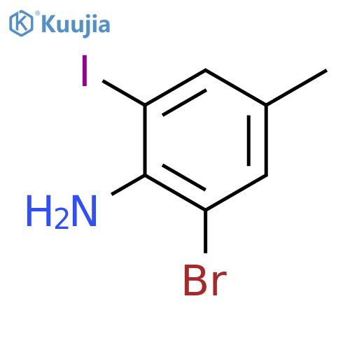 2-Bromo-6-iodo-4-methylaniline structure