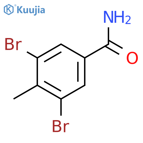 3,5-Dibromo-4-methylbenzamide structure